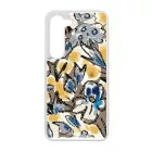 Művészi kék virágzás szilikon Samsung Galaxy tok tok