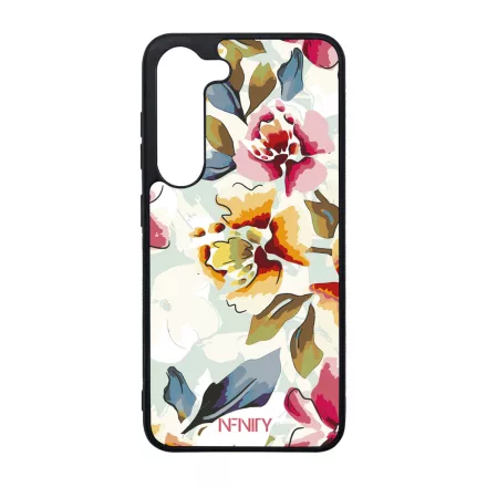 Kedves és vidám tavaszi virágok szilikon Samsung Galaxy tok tok
