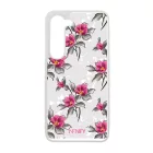 Szépséges pink virágok szilikon Samsung Galaxy tok tok