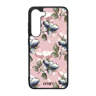 Rózsaszín tavaszi virágok szilikon Samsung Galaxy tok tok