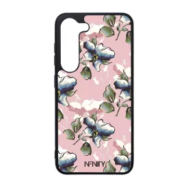 Rózsaszín tavaszi virágok szilikon Samsung Galaxy tok tok