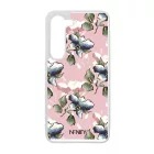 Rózsaszín tavaszi virágok szilikon Samsung Galaxy tok tok