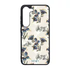 Kék és arany tavaszi virágzás Art szilikon Samsung Galaxy tok tok