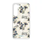 Kék és arany tavaszi virágzás Art szilikon Samsung Galaxy tok tok