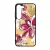 Absztrakt pink virágos Art szilikon Samsung Galaxy tok tok