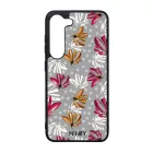 Különleges szürke virágos Art szilikon Samsung Galaxy tok tok