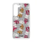 Különleges szürke virágos Art szilikon Samsung Galaxy tok tok