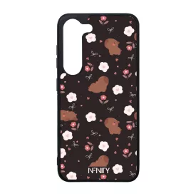 Tündéri virágos capybara Samsung Galaxy szilikon tok