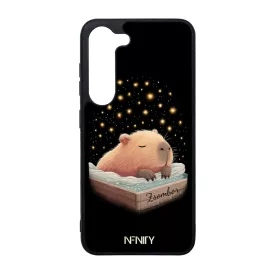 Névvel kérhető - Aranyos szundizó capybara Samsung Galaxy szilikon tok