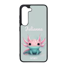 Névvel kérhető - Cuki pasztell Axolotl Samsung Galaxy szilikon tok