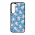 Vidám kék virágos Axolotl Samsung Galaxy szilikon tok