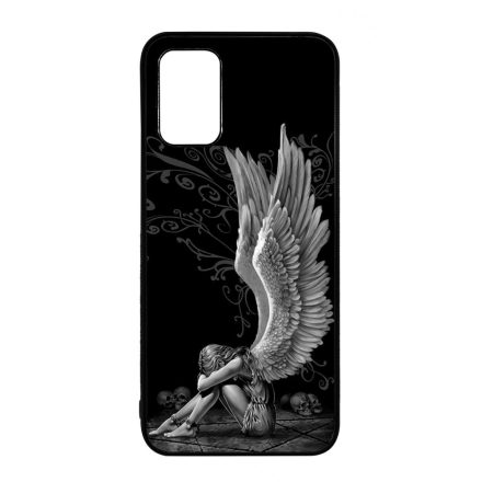 angyal angyalos fekete bukott Samsung Galaxy A02s tok