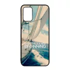 Minden nap egy új kezdet vitorlás tenger nyár Samsung Galaxy A02s tok