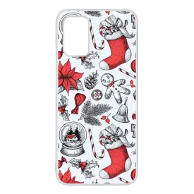 téli karácsonyi mintás textúra Samsung Galaxy A02s tok