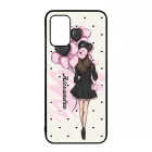 Kérd a Neveddel - Ballon Girl - Pink szerelem valentin napi Samsung Galaxy A02s tok