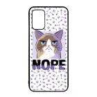 NOPE Cat Antisocial Antiszocialis Meno Trendi Samsung Galaxy A02s tok