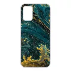 Luxury Blue Aranylo marvany Samsung Galaxy A02s tok