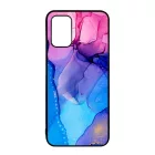 Blue Pink Gradient Ink kek rozsaszin marvanyos Samsung Galaxy A02s tok