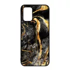 Luxury Golden Black marvanyos marvany mintas Samsung Galaxy A02s tok