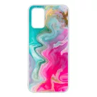 Pink gold Mixed Inks arany mintas marvanyos Samsung Galaxy A02s tok