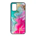 Pink gold Mixed Inks arany mintas marvanyos Samsung Galaxy A02s tok