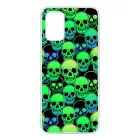 Green Skulls - Halloween Samsung Galaxy A02s tok