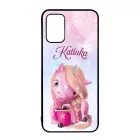 Unikornis és kávé - Téli mintás Samsung Galaxy A02s tok