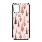 Rózsaszín karácsonyi fenyőfa mintás Samsung Galaxy A02s tok