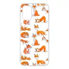 Rajzolt Róka mintás Samsung Galaxy A02s tok