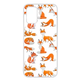 Rajzolt Róka mintás Samsung Galaxy A02s tok