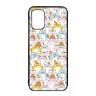 Tündéri Kawaii cica mintás Samsung Galaxy A02s tok