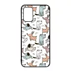 Tündéri rajzolt kutya mintás Samsung Galaxy A02s tok