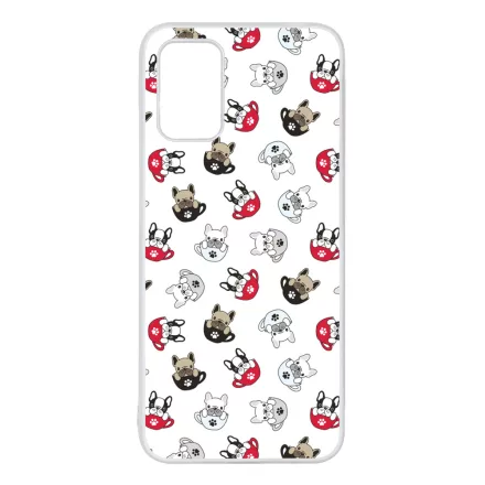 Cuki kávé és kutya mintás Samsung Galaxy A02s tok
