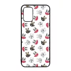 Cuki kávé és kutya mintás Samsung Galaxy A02s tok