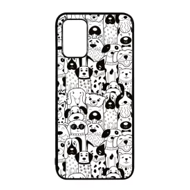 Aranyos kutya mintás Samsung Galaxy A02s tok