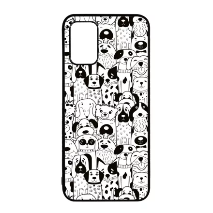 Aranyos kutya mintás Samsung Galaxy A02s tok