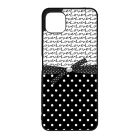 szerelem love fekete fehér pöttyös Samsung Galaxy A03 tok