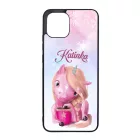 Unikornis és kávé - Téli mintás Samsung Galaxy A03 tok