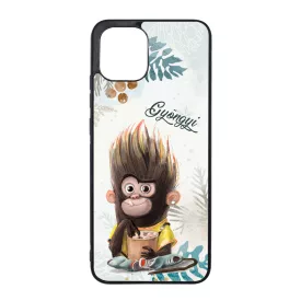 Kávés Maki - Téli mintás Samsung Galaxy A03 tok