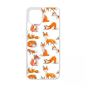 Rajzolt Róka mintás Samsung Galaxy A03 tok