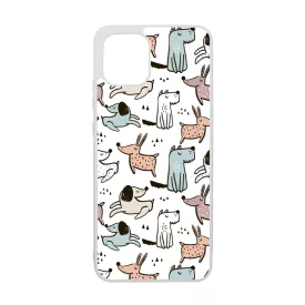 Tündéri rajzolt kutya mintás Samsung Galaxy A03 tok