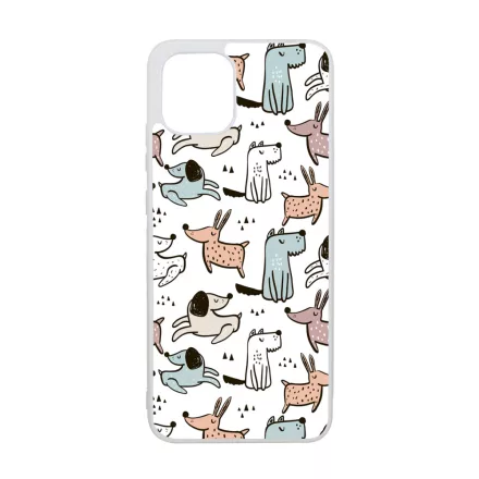 Tündéri rajzolt kutya mintás Samsung Galaxy A03 tok