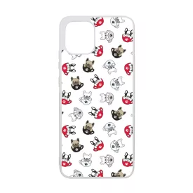 Cuki kávé és kutya mintás Samsung Galaxy A03 tok