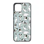 Türkiz aranyos rajzolt kutya mintás Samsung Galaxy A03 tok