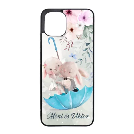 Neves cukisagok kollekcio Esernyos nyuszi szerelem Samsung Galaxy A03 tok