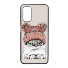 Cuki sapkás cica Samsung Galaxy A04s tok