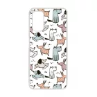 Tündéri rajzolt kutya mintás Samsung Galaxy A04s tok