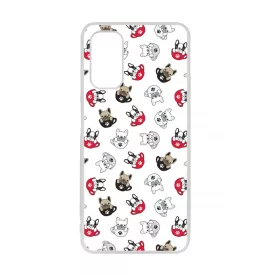 Cuki kávé és kutya mintás Samsung Galaxy A04s tok