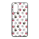 Cuki kávé és kutya mintás Samsung Galaxy A04s tok