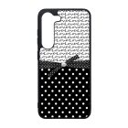 szerelem love fekete fehér pöttyös Samsung Galaxy A05s tok
